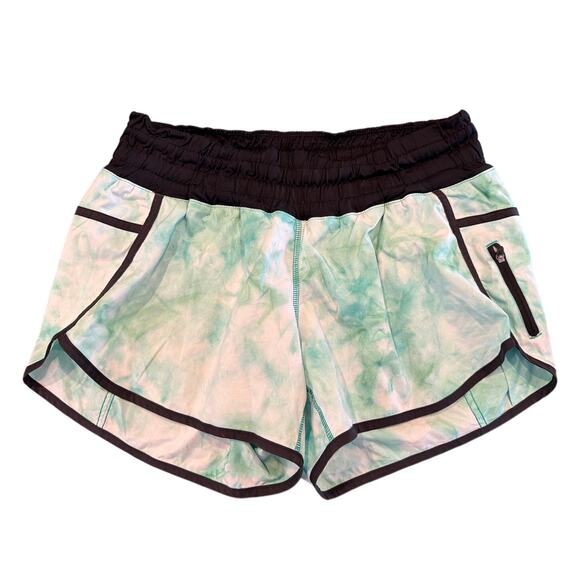 lululemon athletica Pants - Lululemon Speed Short Mint Tie Dye Lined Running Athletic Shorts, Size 10